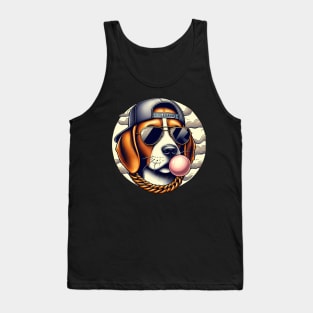 Funny Beagle with Sunglasses Tank Top